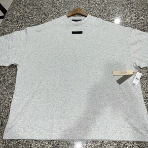 FEAR OF GOD ESSENTIALS heath gray shirt sz XLG. New with tags